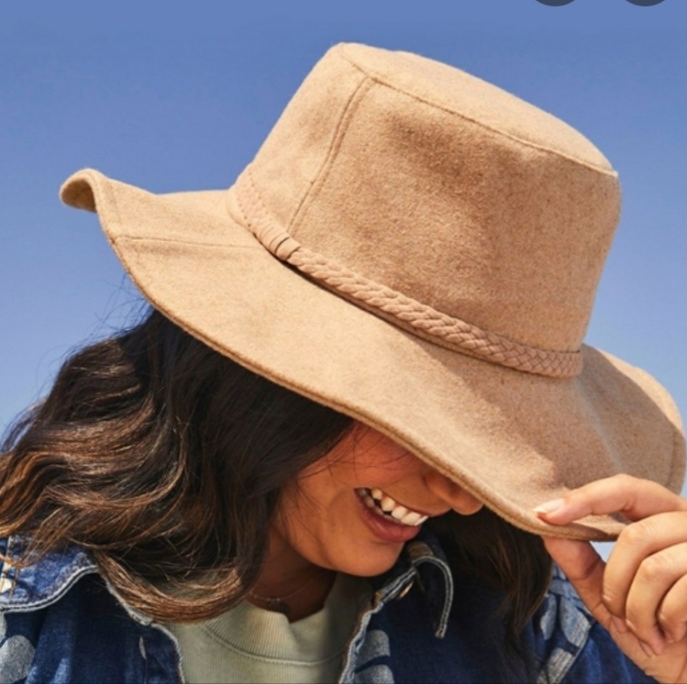 ASN Floppy Fedora Hat - oatmeal color